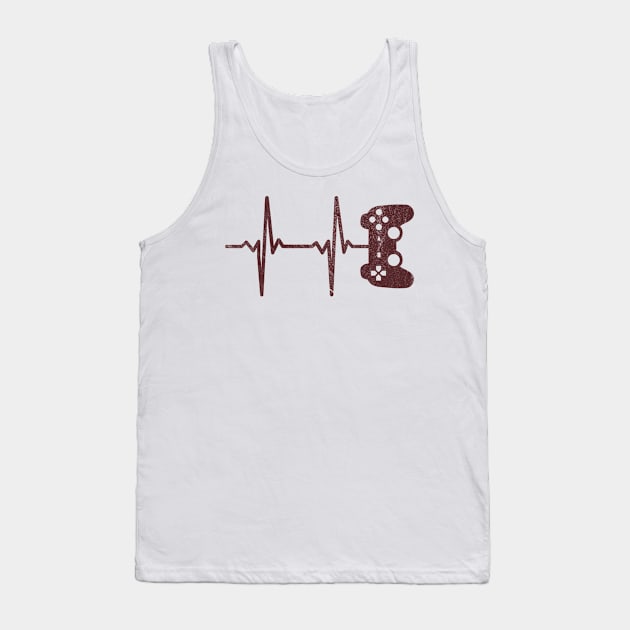 Gamer Heartbeat Tank Top by BaderAbuAlsoud